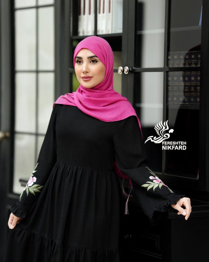 پیراهن مشکی گلین