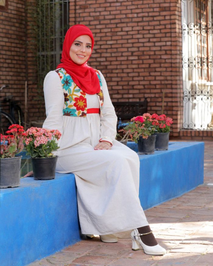 پیراهن و وست کوتاه ماهرخ