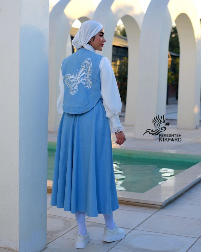 وست و دامن جین افرا