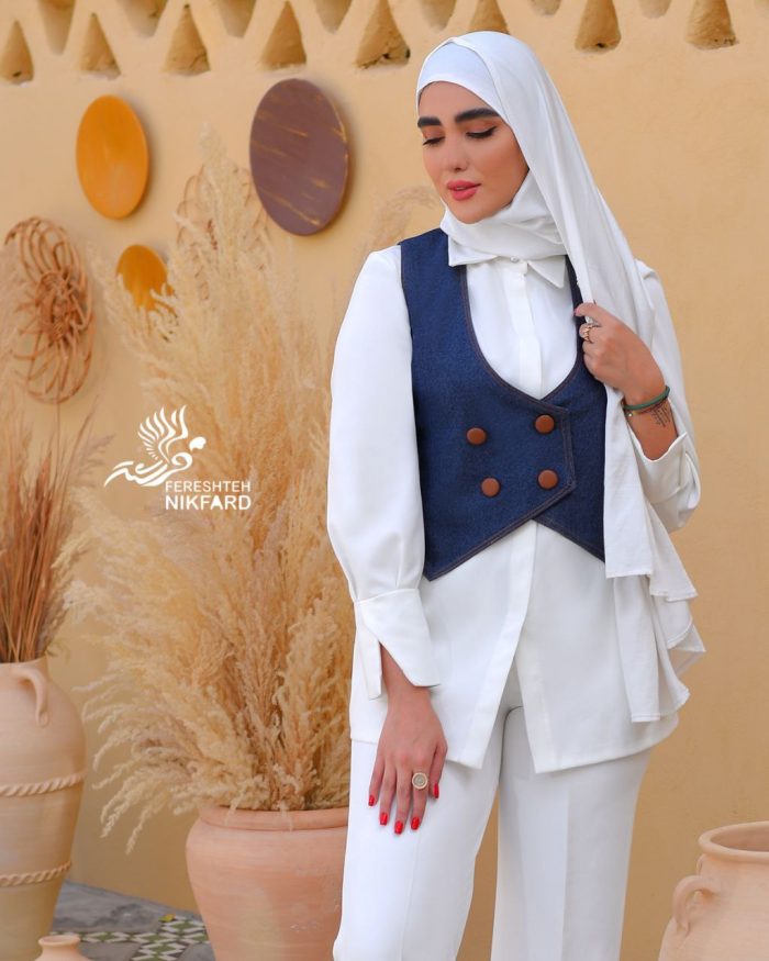 ست سه تکه جین  و چرم