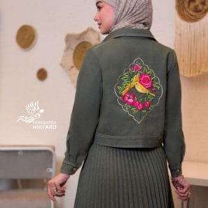 کت جین گلدوزی