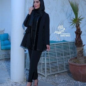 کت شلوار مونوکروم مشکی